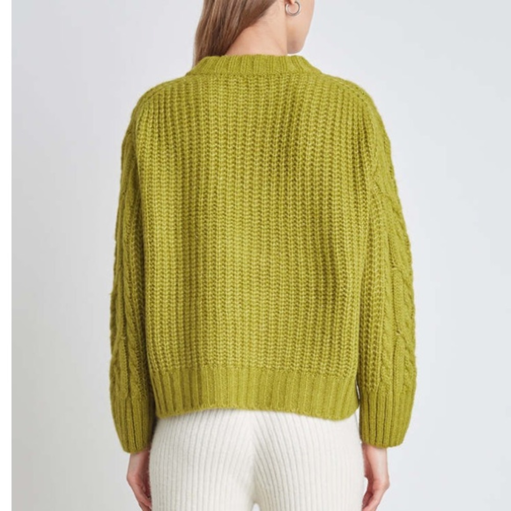 ELEVEN SIX NWT MONICA Alpaca Blend Pullover Sweater in Citrine - Picture 4 of 17